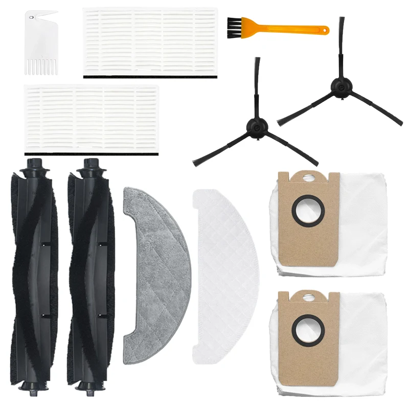 Acessórios para xiaomi viomi s9 aspirador de pó robótico principal escova mop pano peças escova lateral filtros hepa sacos poeira substituições