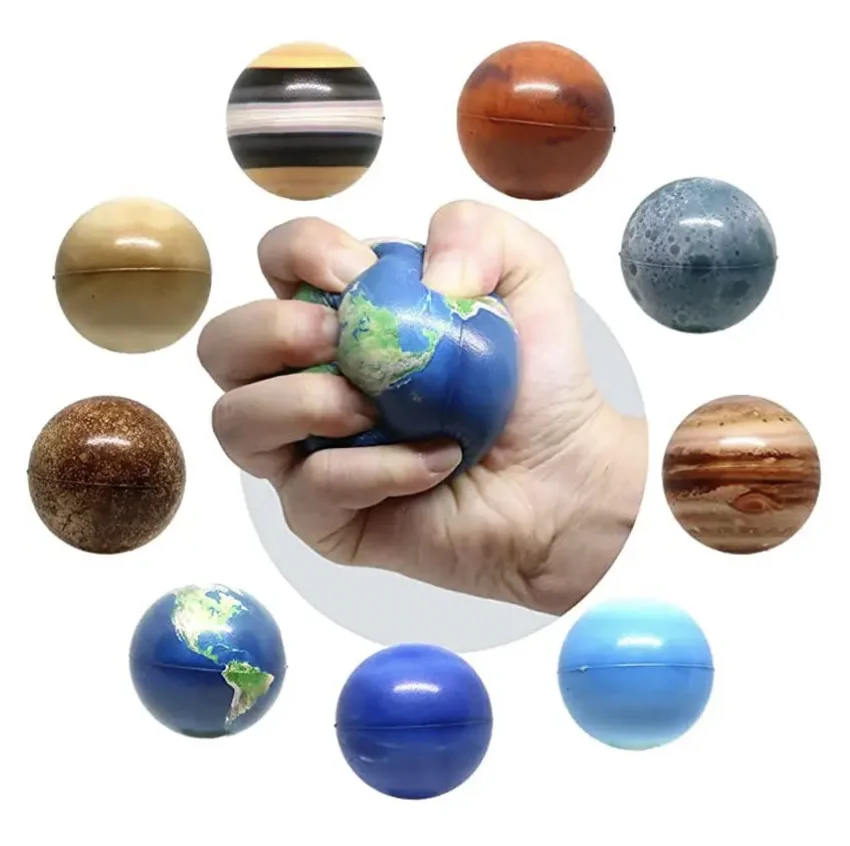 النظام الشمسي كوكب القمر ضغط الشمس بولي Ball الكرة الأطفال الفضاء تخفيض التوتر العلوم الفضاء الأطفال التعليم المبكر لعبة هدية #3