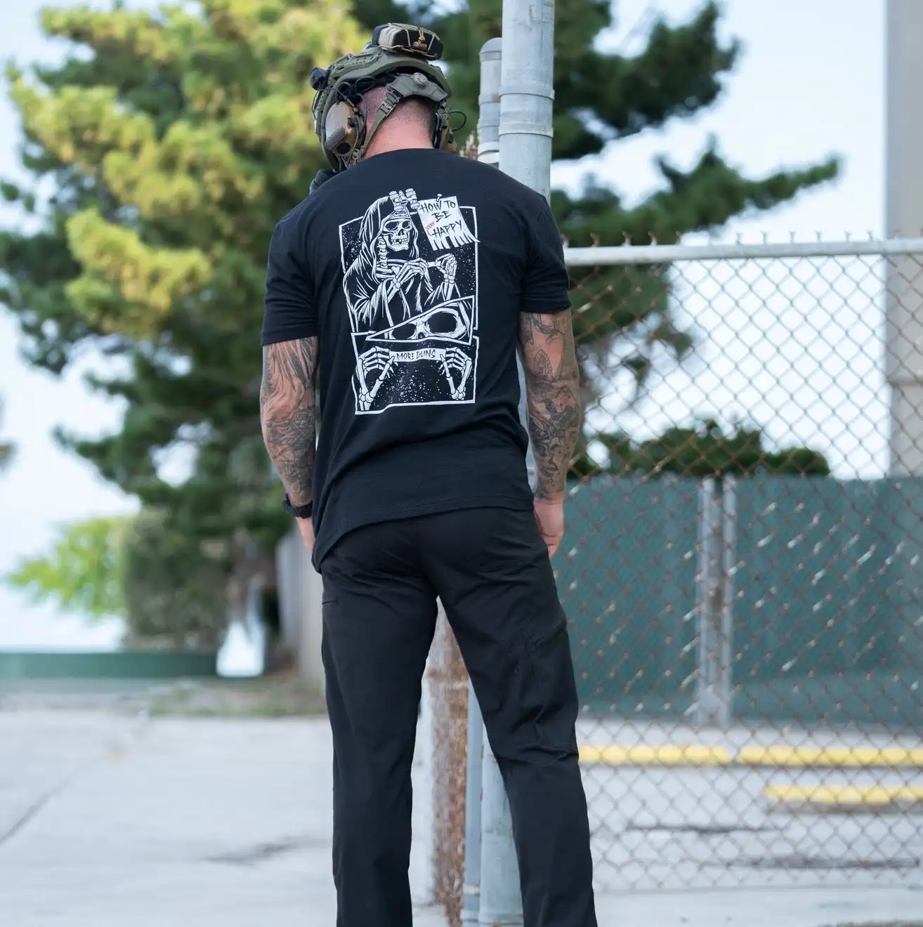 2026 New Grim Reaper Skeleton Comic Tactical Print Graphic T Shirt Unisex Oversized Streetwear Vintage Art Short Sleeve Tee Tops