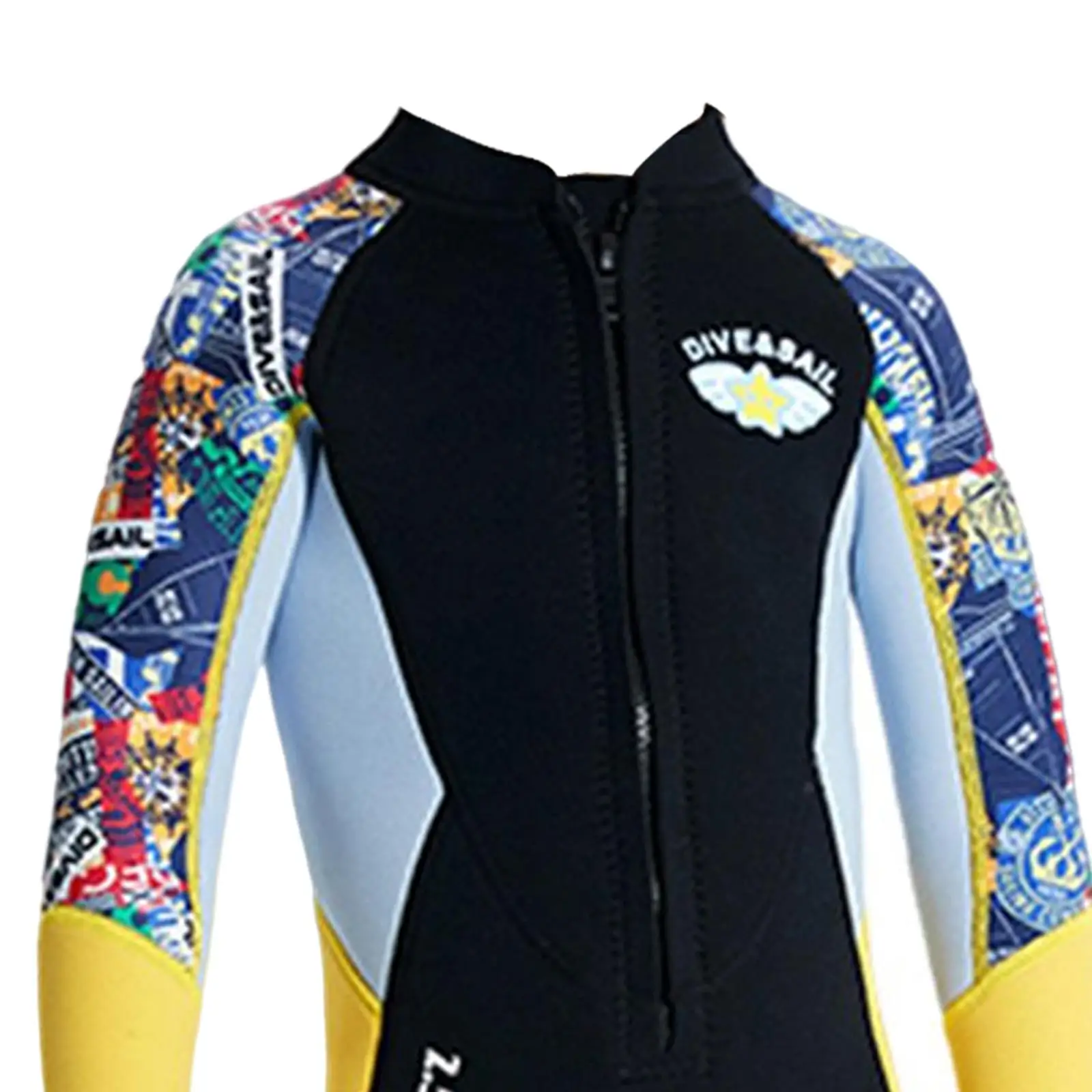 

2.5mm Neoprene Wetsuit Kids Shorty Long Sleeve Thermal Diving Swimsuit for