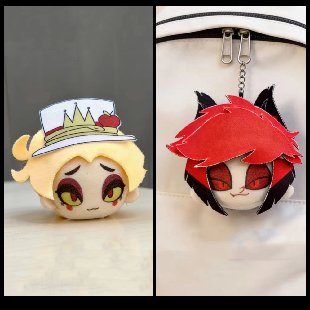 

Новейший 8-сантиметровый супер милый плюшевый брелок-игрушка по мотивам аниме-игры Hazbin Hotel с Аластором и Люцифером, подвеска для сумки, декор