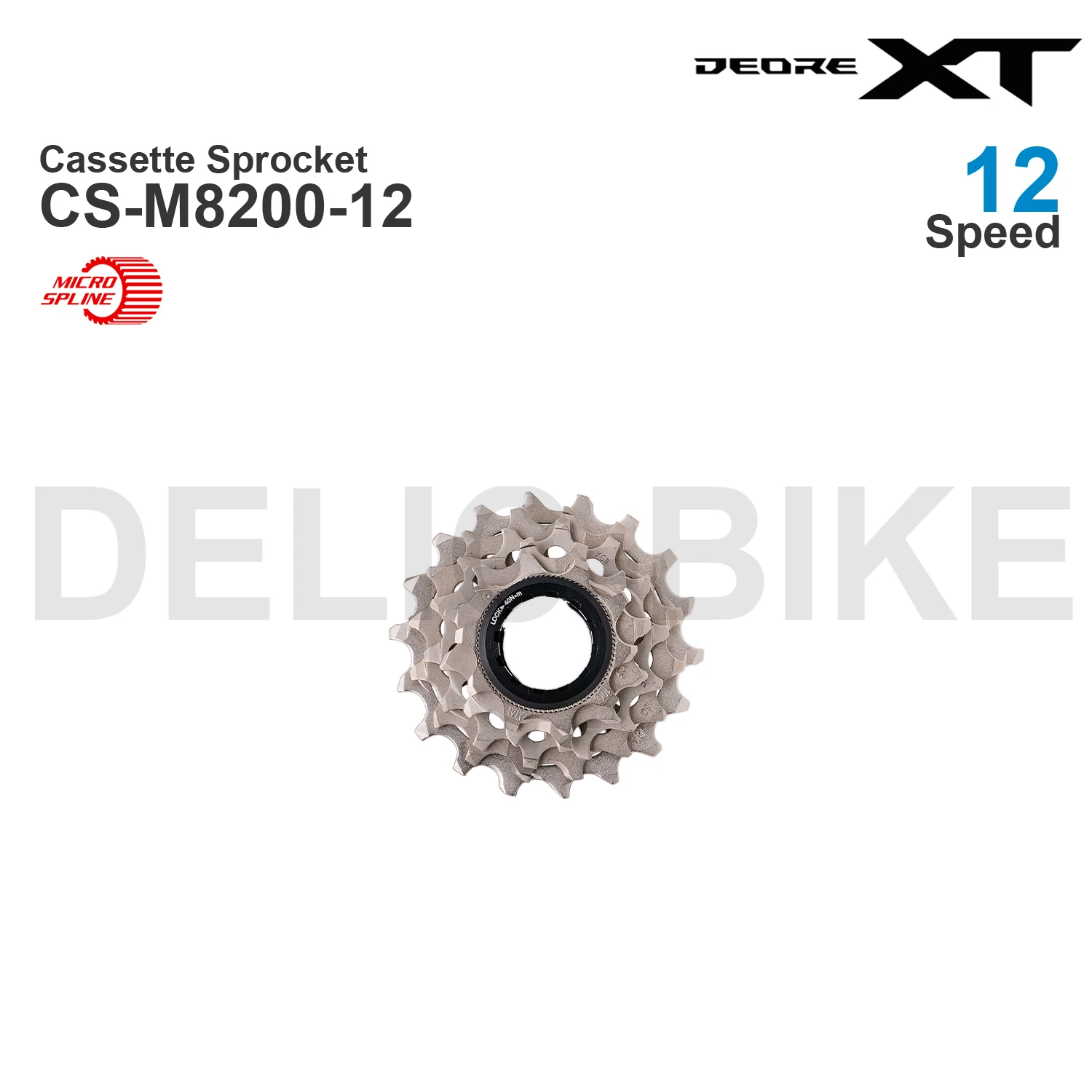 SHIMANO DEORE XT Cassette Sprocket CS-M8200-12 M8200 for MTB 12