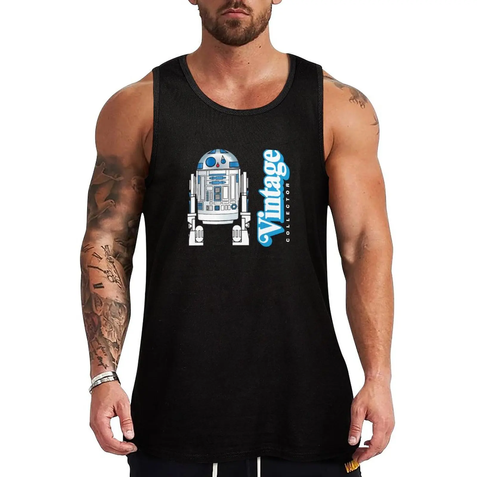 Retro Kenner action figure Hero Robot Tank Top T-shirt for fitness Men's gym articles Male clothes sleeveless tshirts for men