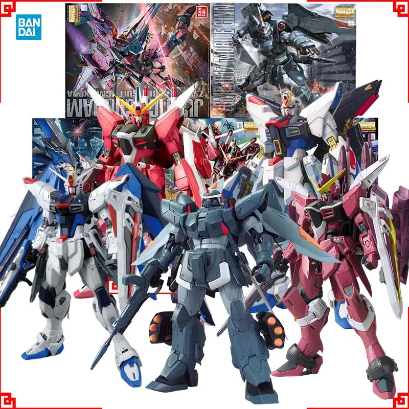 

Bandai Gundam Model Kit MG Ginn Strike Freedom Justice Infinite JusticeAction Figure Gunpla Anime Figures Toys For Boys Gift