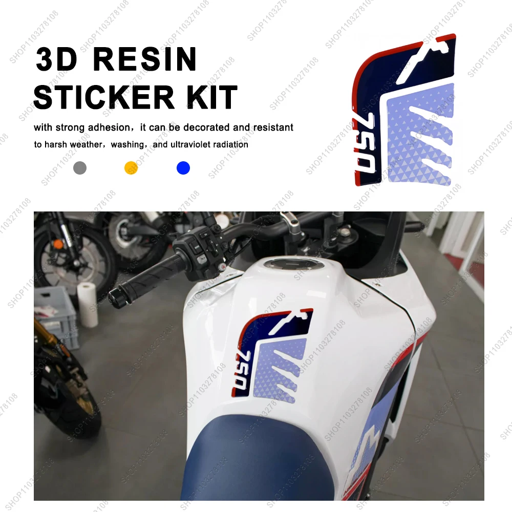 

Motorcycle Accessories tank pad Protector Sticker Waterproof Anti-scratch 3D resin Sticker For Honda XL750 Transalp 2023 2024