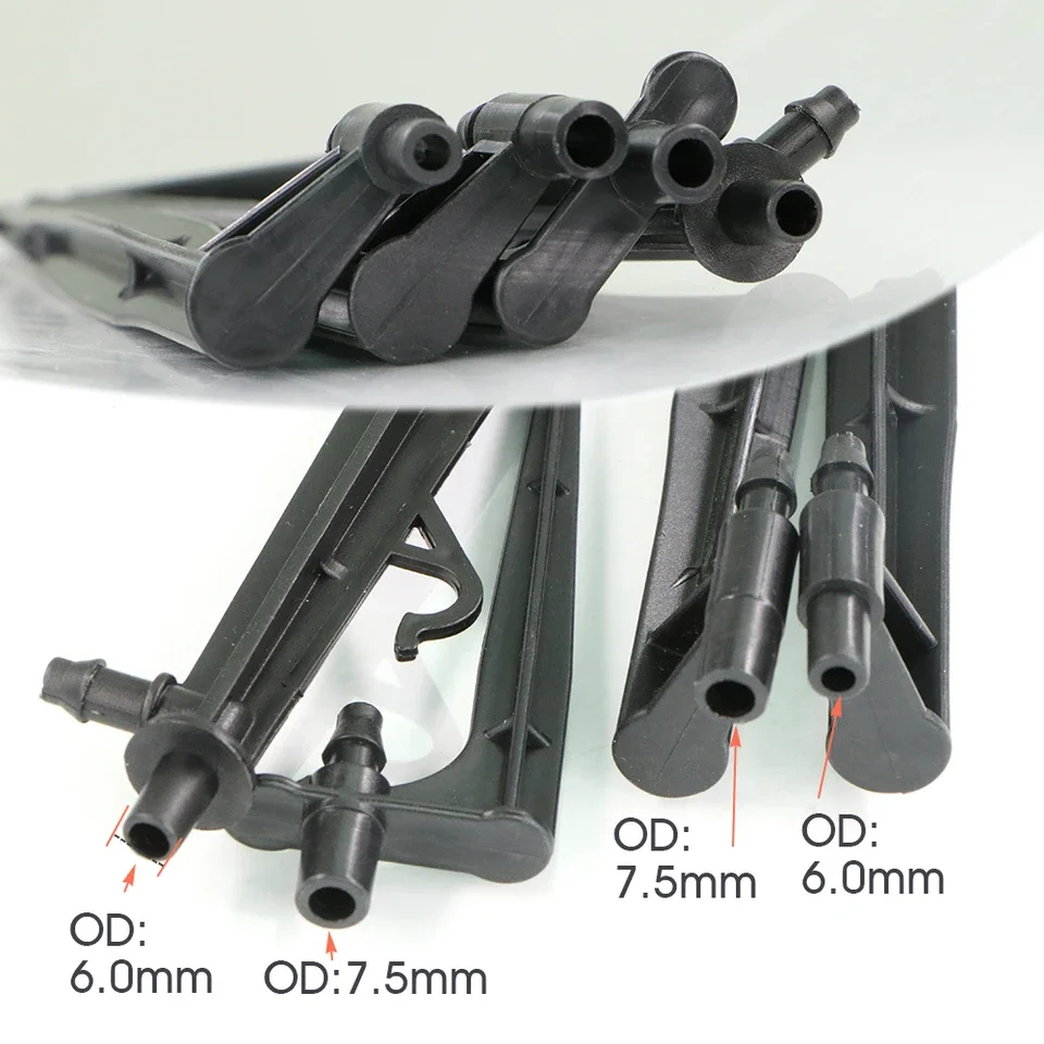 4-piece set of precision-engineered garden irrigation connectors in 1/4 inch 4 mm 7 mm and 7.5 mm diameters for micro-sprinkler