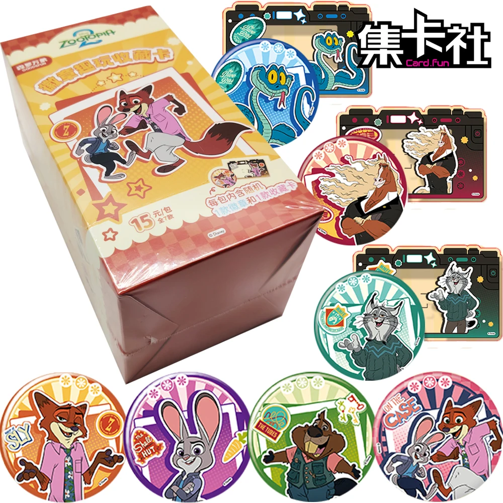 

Card.fun Genuine Zootopia2 Cartoon Character Badge Collection Highly Loved Animated IP Stars Fun Collection Cards Special Gift