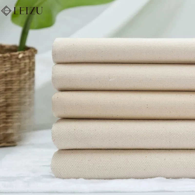 Pure Cotton Canvas Fabric Thick Solid Color Cloth for Sewing Sofa Cover,Bag,Tablecloth,Handbag Handmade DIY Material By Meters