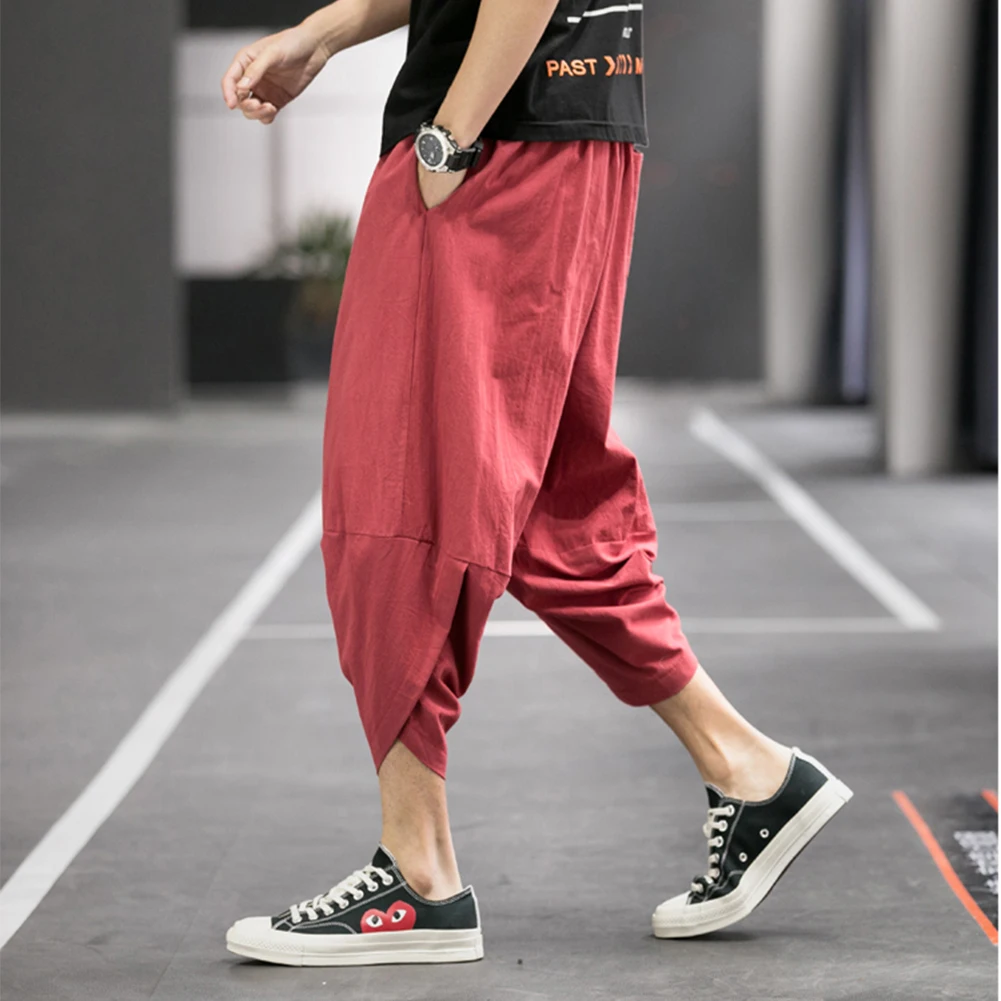 Pantaloni Haren da uomo pantaloni corti larghi a vita media estivi per la vendita di liquidazione in spiaggia trasporto di goccia all'ingrosso