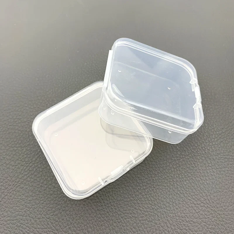 

Square Clear PP Case Jewelry Container Plastic Rectangular Container Rectangular Transparent Small Plastic Packaging Storage Box