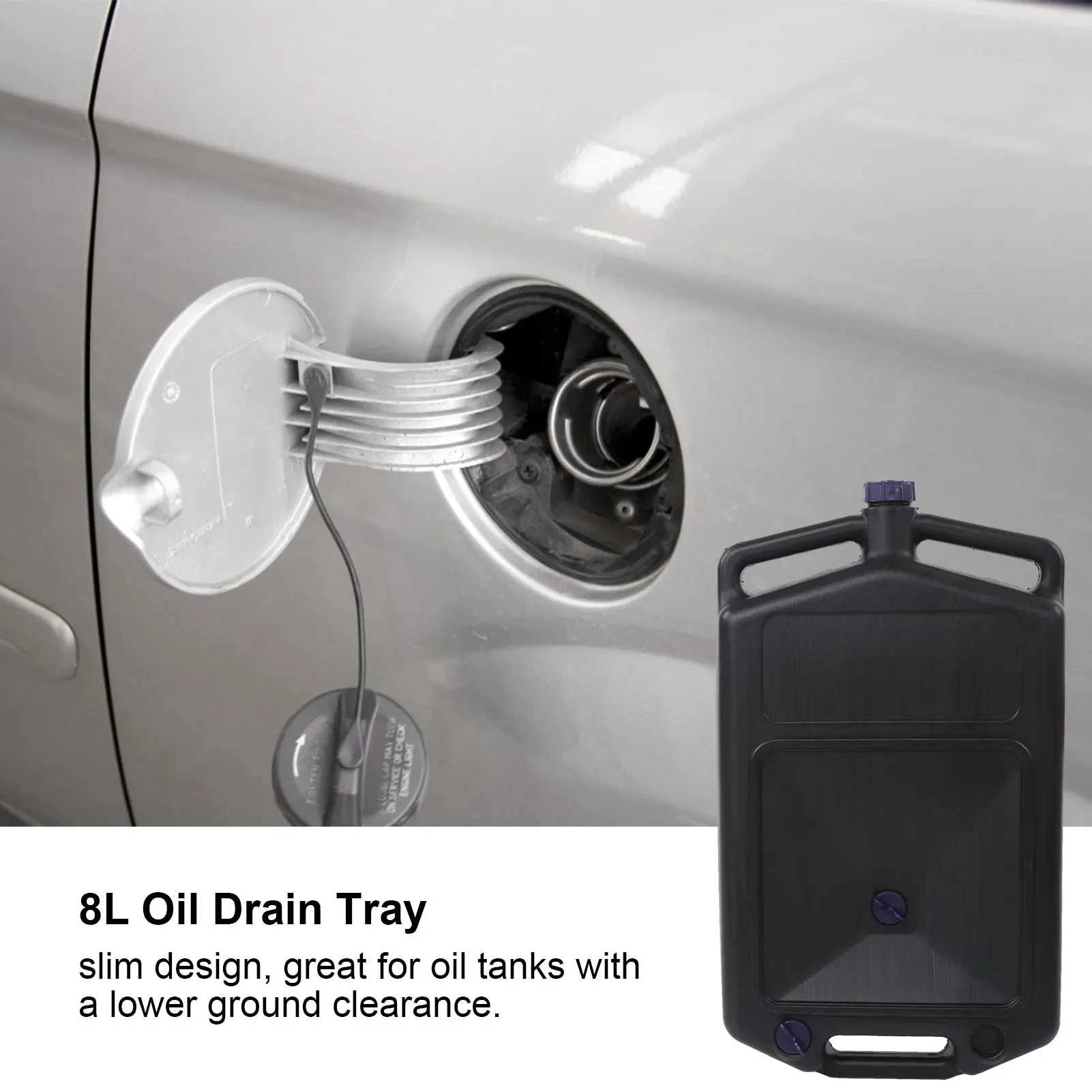 

Лоток для слива масла и охлаждающей жидкости 8 л, коробка передач большой емкости с защитой от протечек, топливный капельный контейнер для автомобиля, мотоцикла