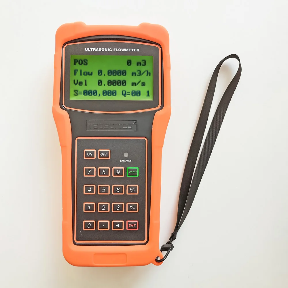 TUF-2000H Water Flowmeter TS-2/TM-1/TL-1 Transducer Clamp Sensor Handheld Portable Digital Liquid Ultrasonic Flow Meter