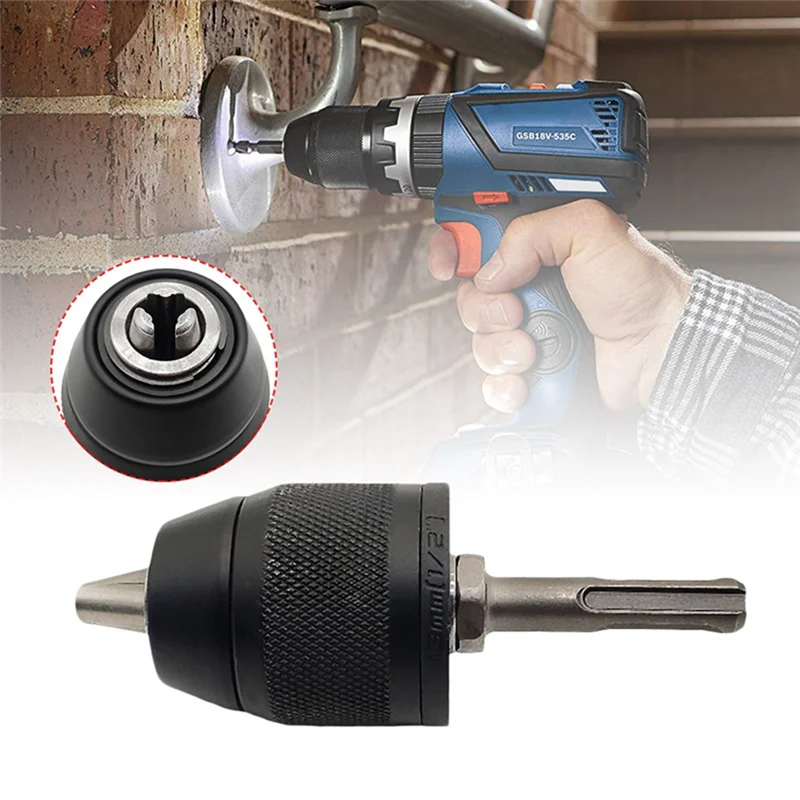 AEE6-2-13Mm Keyless 3-Jaw 1/20-20UNF Drill Chuck Quick Change Adapter Easy To Replace