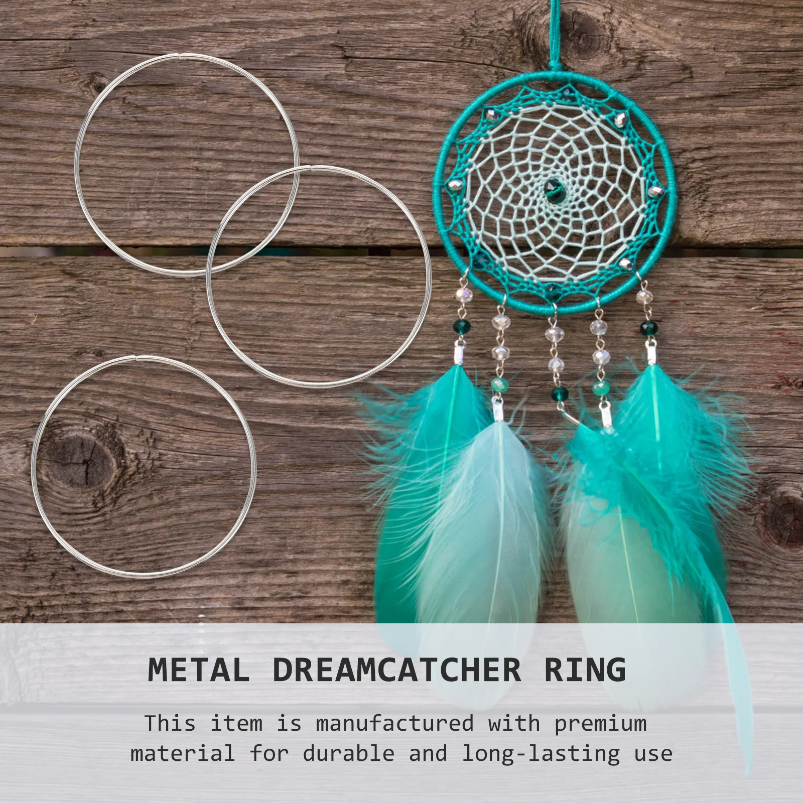 

10 pcs Dreamcatcher Metal Ring 10Cm Smooth For Diy Craft Wall Hanging Plant Hanger Macrame Bead Projects Accessories