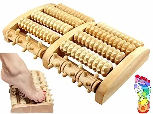 

Wooden Foot Roller Wood Care Massage Reflexology Muscle Relax Relief Massager Spa Gift Anti Cellulite Foot Massager Care Tools