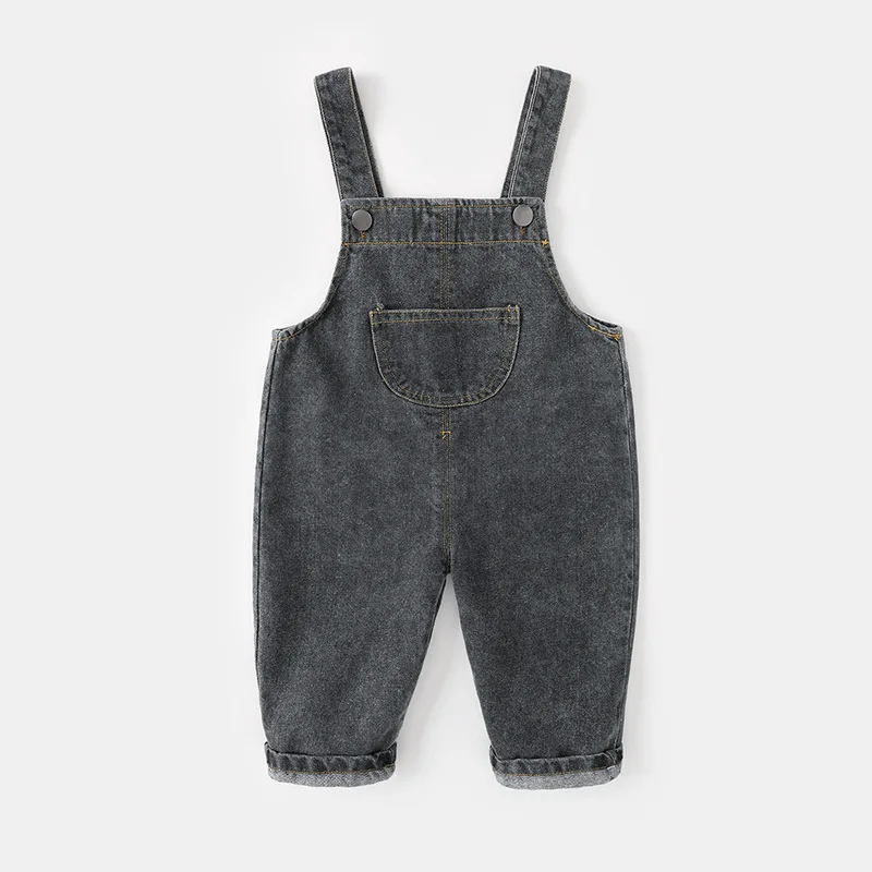 Spring Autumn Newborn Clothes Korean Jeans For Baby Boy Clothing Fashion Casual Denim Loose Infant Overalls Toddler Pants BC513