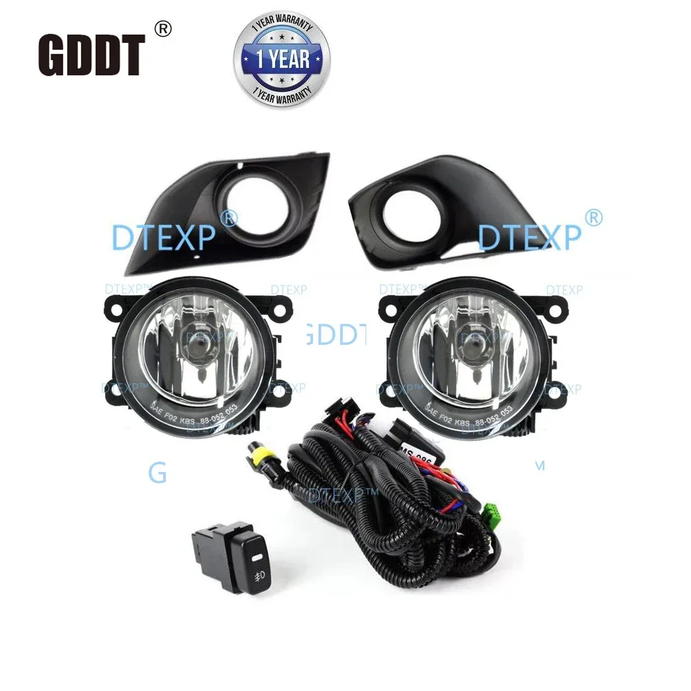 6 Pcs Kit 2015-2020 Fog Lamp Set For ASX RVR GA Front Fog Lights For asx RVR 8321A717 With Bulbs Wire And Switch