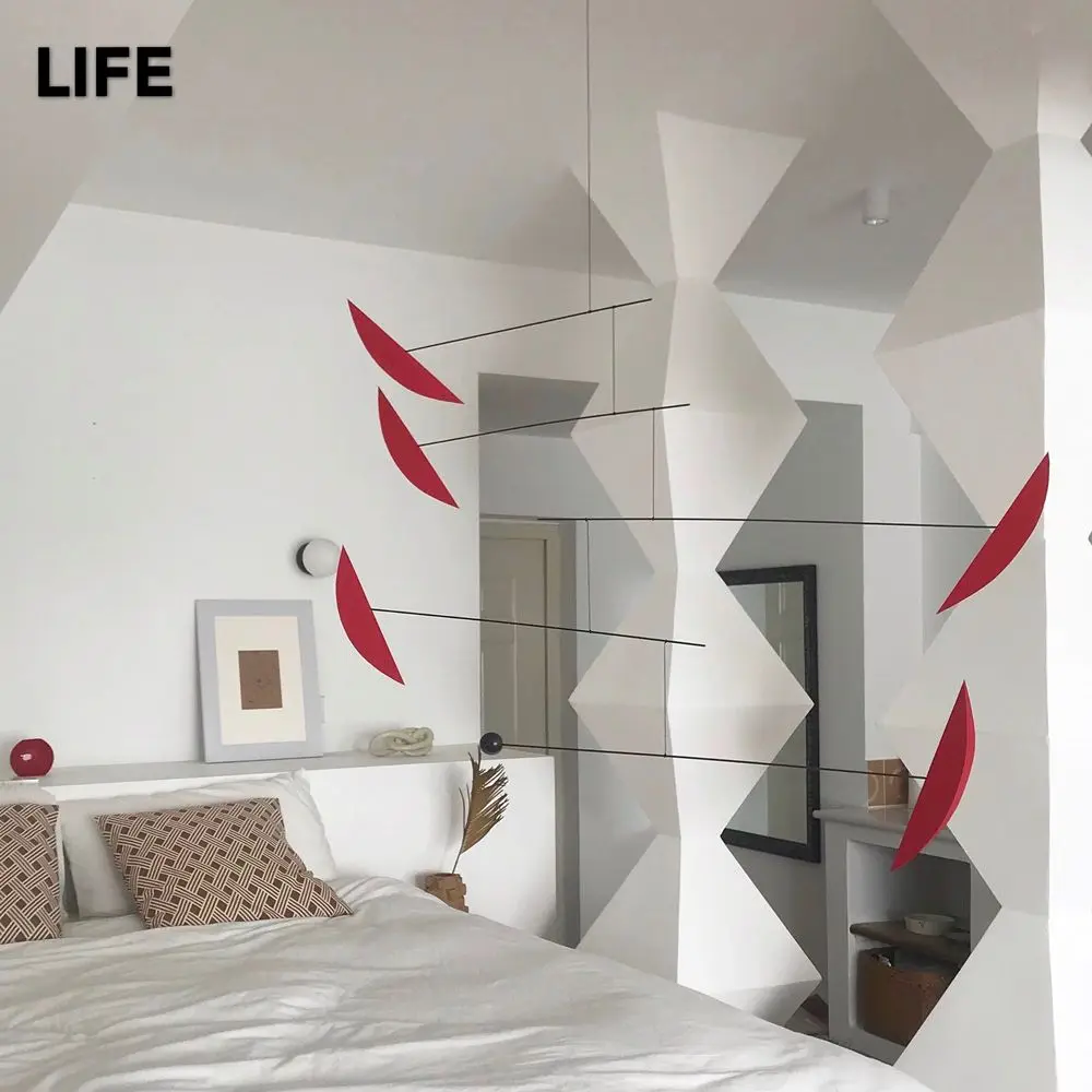 

Динамический подвесной ветряной колокольчик для интерьера, нишевый арт-объект в скандинавском стиле, для дома