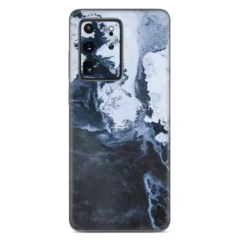 Colorful For Samsung S24 Ultra Case Film S23 S22 S21 Plus Gradient Decal Skin Cover Protector Anti-scratch Durable Stickers