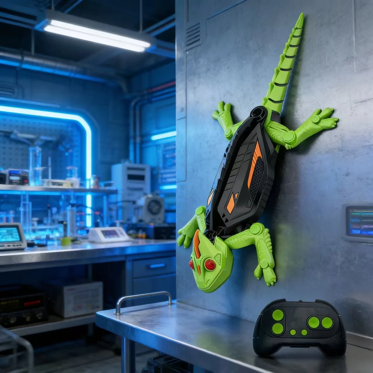 Juguete robot Gecko con control remoto biónico, escalar vidrio y paredes lisas, lagarto RC realista, decoración navideña ideal
