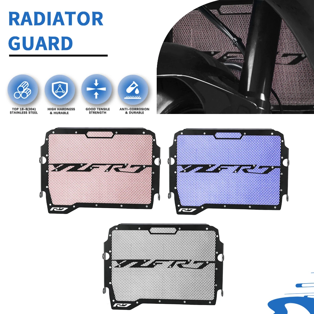 

For Yamaha YZF-R7 YZFR7 YZF R7 2021 2022 2023 2024 Motorcycle Accessories Radiator Grille Guard Protection Water Tank Guard