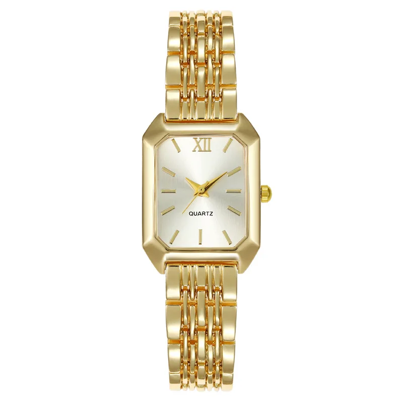 Neue Golduhren für Damen, Damen-Armbanduhr, Gold-Quarz, minimalistische Uhr, Geschenk