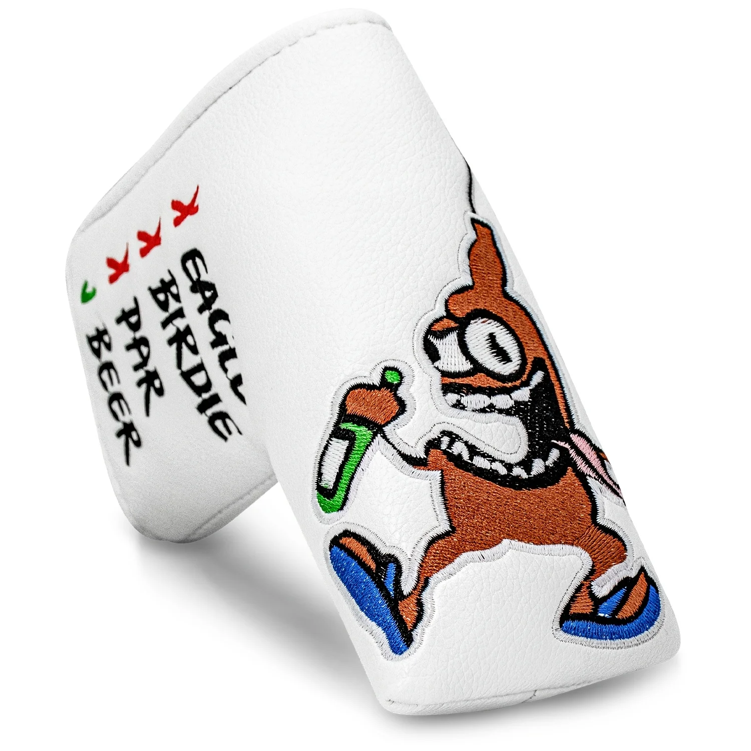 1pc Blade Putter Head Cover Compatible for Golf Club Protectors, Black/White Two-Tone Blade Head Sleeve Cover