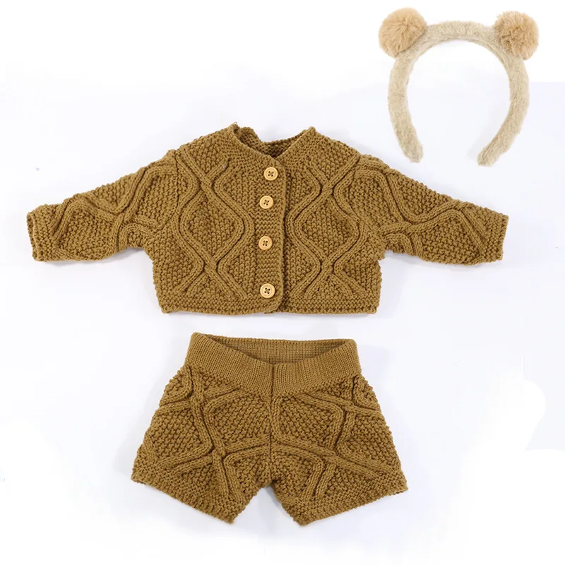 Doll Clothes for 55cm Dolls 22inch Doll\'s Clothing Sweater Dress Overall  DIY Toy Dolls Outfit for Dolls Clothes Accessories