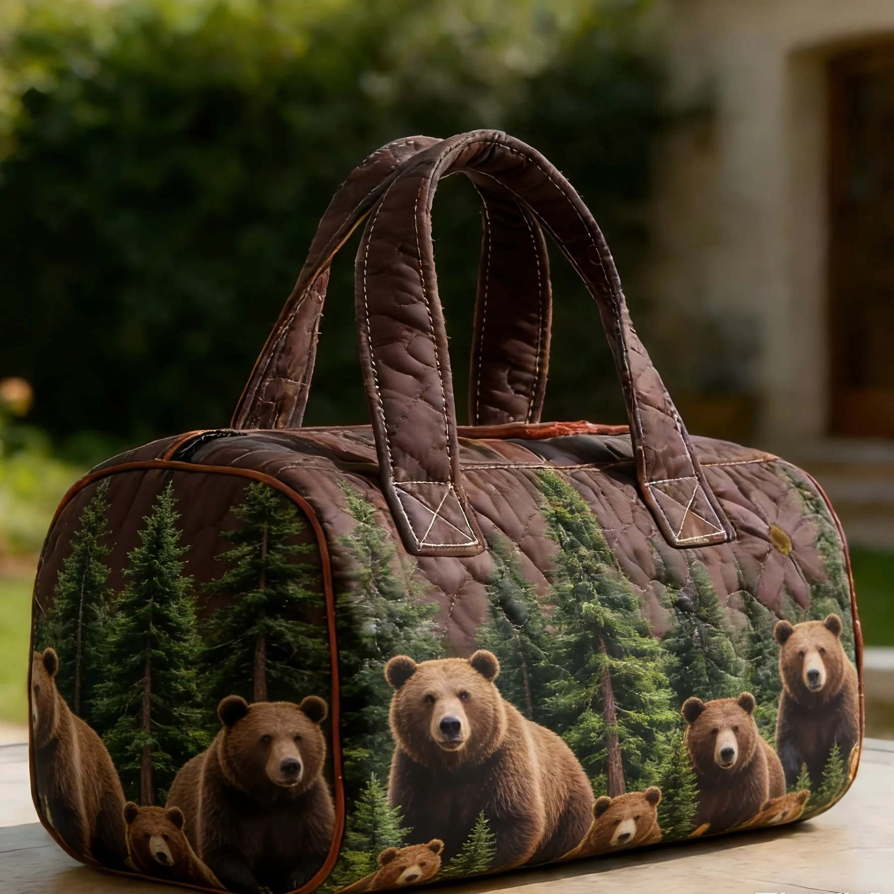 

3D Printed Quilted Bags dog funny Personalized Gifts Custom Bags Handbag Tote Bag Training Travel Bag Beach Hiking Camping