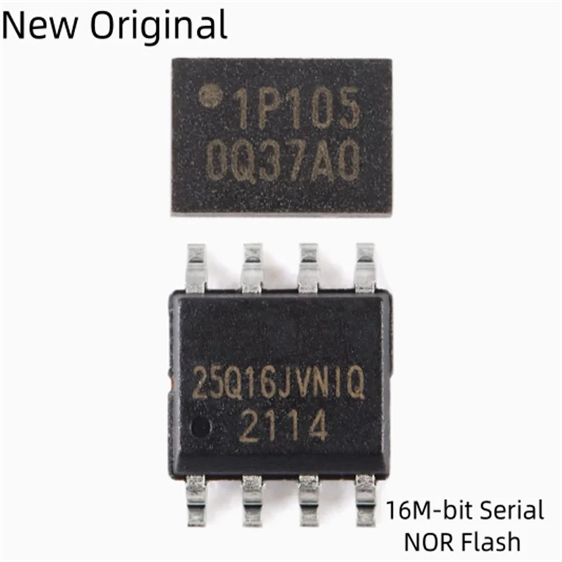 

xkss New Original 10pcs W25Q16JVSSIQ W25Q16JVSNIQ W25Q16JVUXIQ 16M-bit Serial NOR Flash Memory Chip sop-8 uson-8