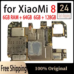 Bilashmart Xiaomi 8 Mi 8 M8 Motherboard Replaced Mainboard With Chips Logic Board Android OS Installed 64GB 128GB