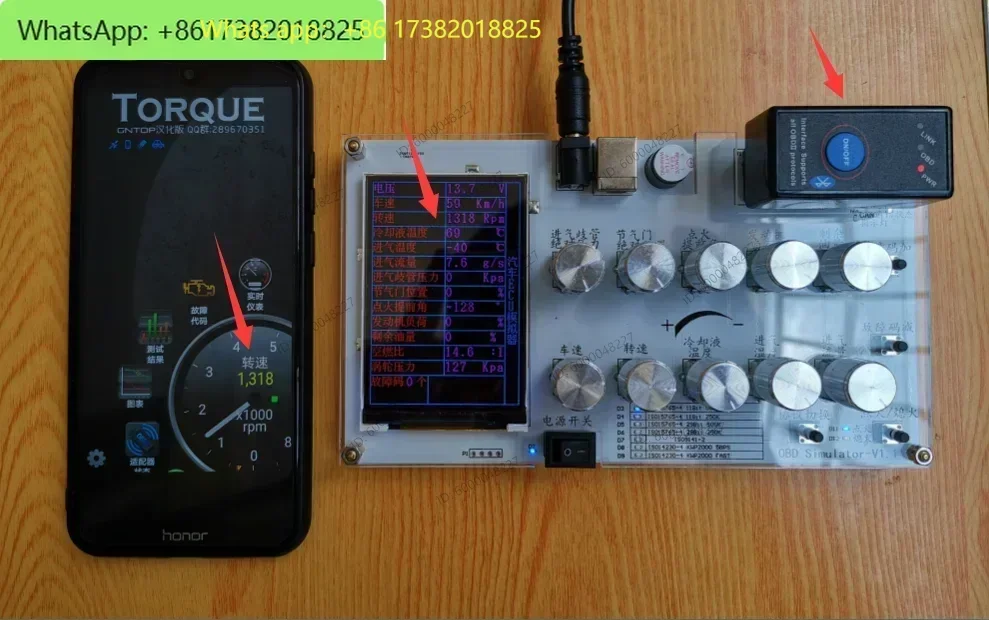 Automotive ECU Simulator / OBD Simulator / J1939 / OBD II / ELM327 Development Test / CAN