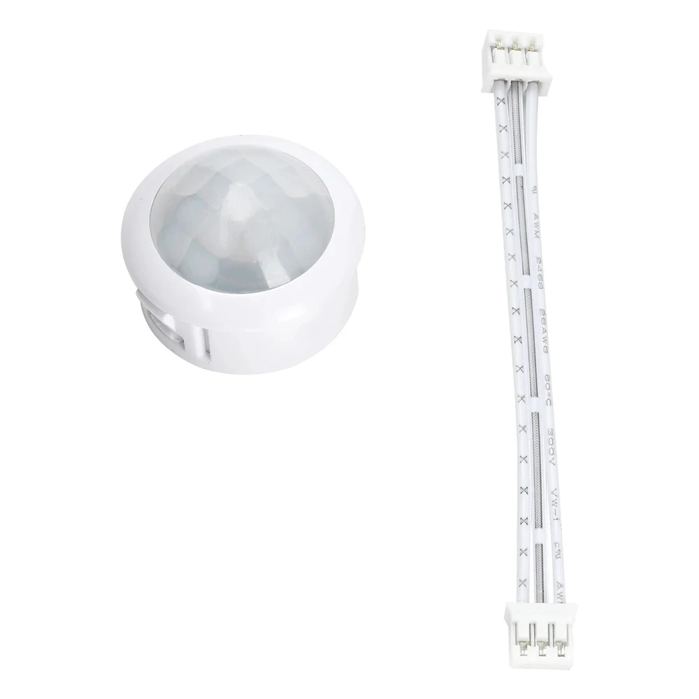 DC4-12V LED PIR Sensor Smart Switch 1MA Infrared Motion Detection Automatic Light Switch 4-7M Range for Home Security