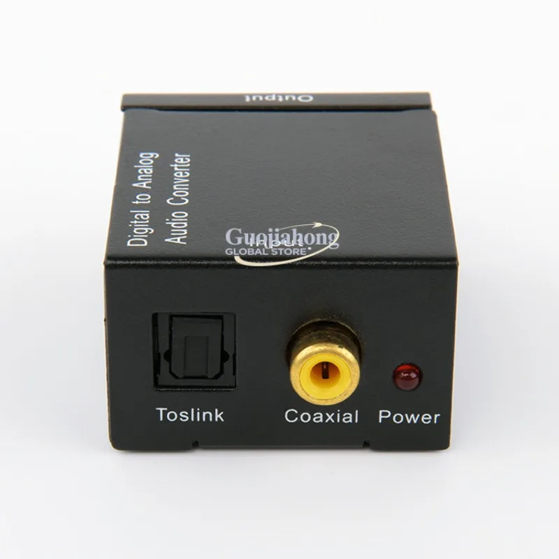 Digital Fiber Coaxial to Analog Audio Cable Converter Audio SPDIF TV TV to Red and White Lotus Channel