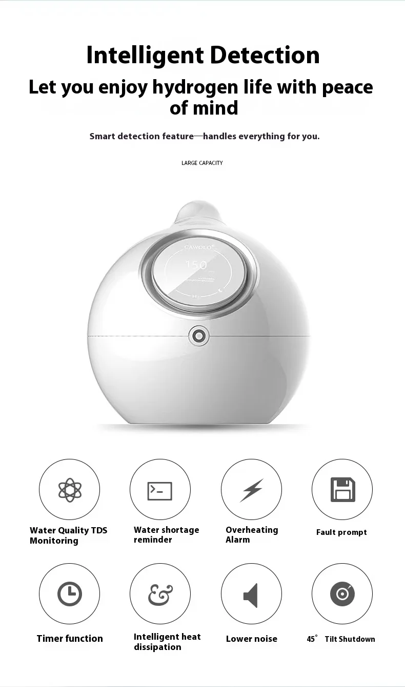 3 and 1 Portable Hydrogen Inhalation Pure  Machine Gas Generator and Hydrogen Water Drinking