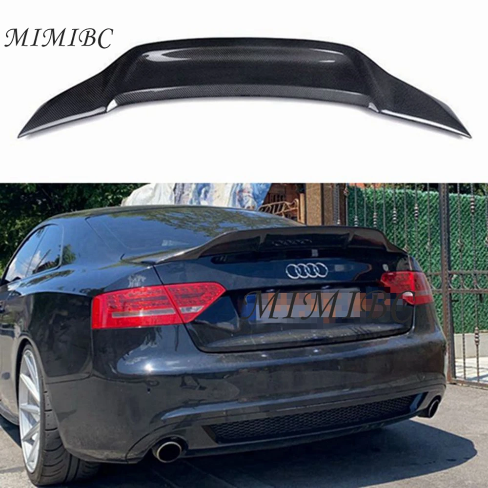 

FOR Audi A5 4 Doors 2 Doors 2009 -2016 R Style Carbon Fiber / Forged Carbon Fiber Rear Trunk Spoiler（Not for S5 RS5）