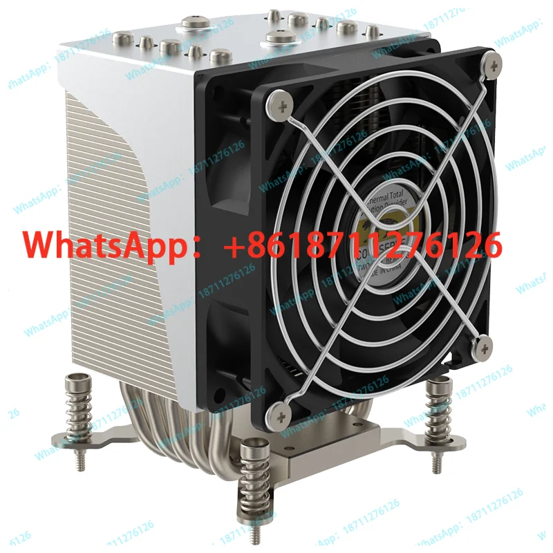6 Copper Tube 4U Tower CPU High Speed Radiator for LGA2011 2066 1700 1851 115X Server - Computer Hardware Cooling System