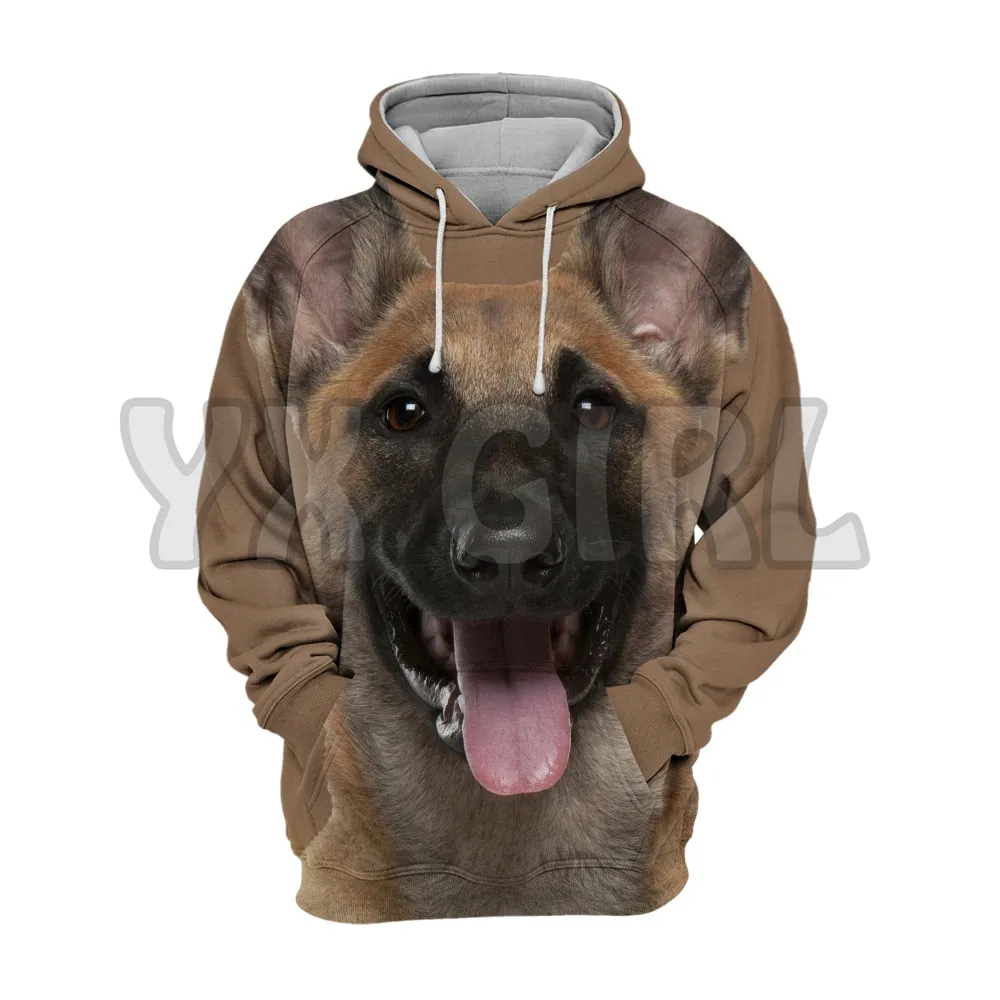 Animals Dogs Belgian Shepherd Tervuren   3D Printed Hoodies  Unisex Pullovers Funny Dog Hoodie Casual Street Tracksuit