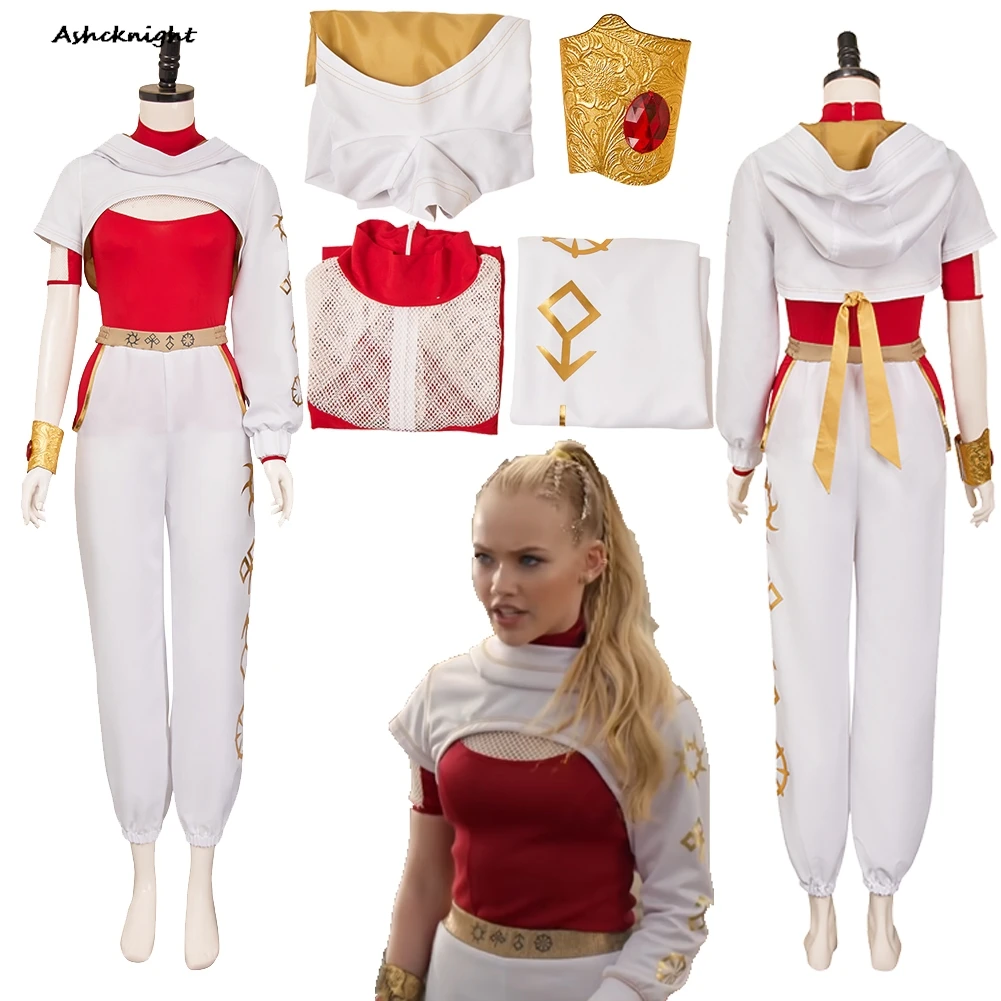 

2025 Movie Zombies Cosplay Nova White Top Pants Party Disguise Women Adult Roleplay Halloween Costume Carnival Outfit Suits