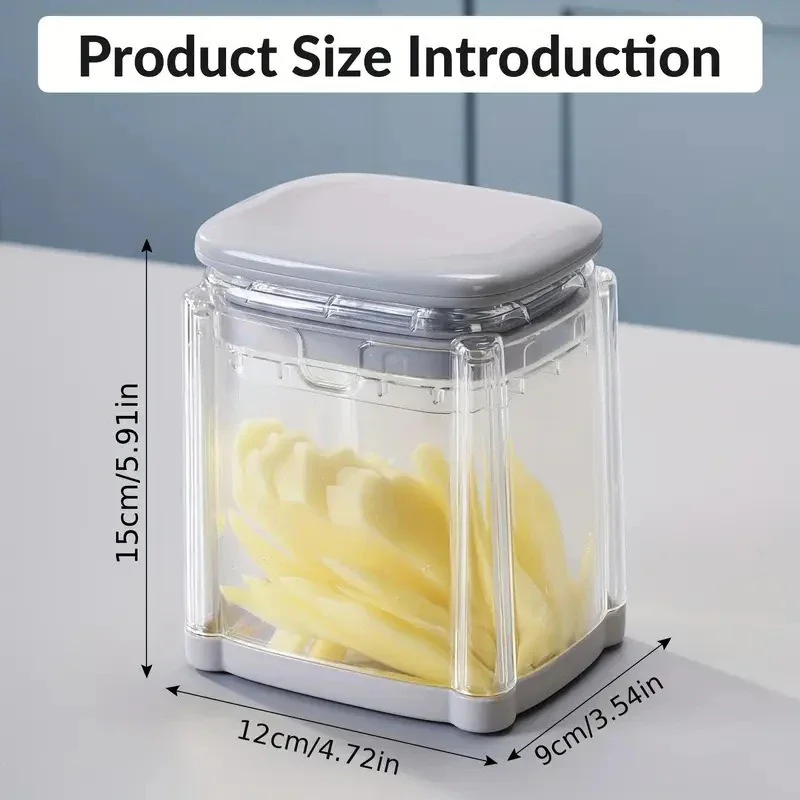 French Fry Cutter 4in1 Potato Cutter for Fries Onion Dicer Food Chopper Apple Slicer Manual Hand Vegetable Cutter with 4 Blade