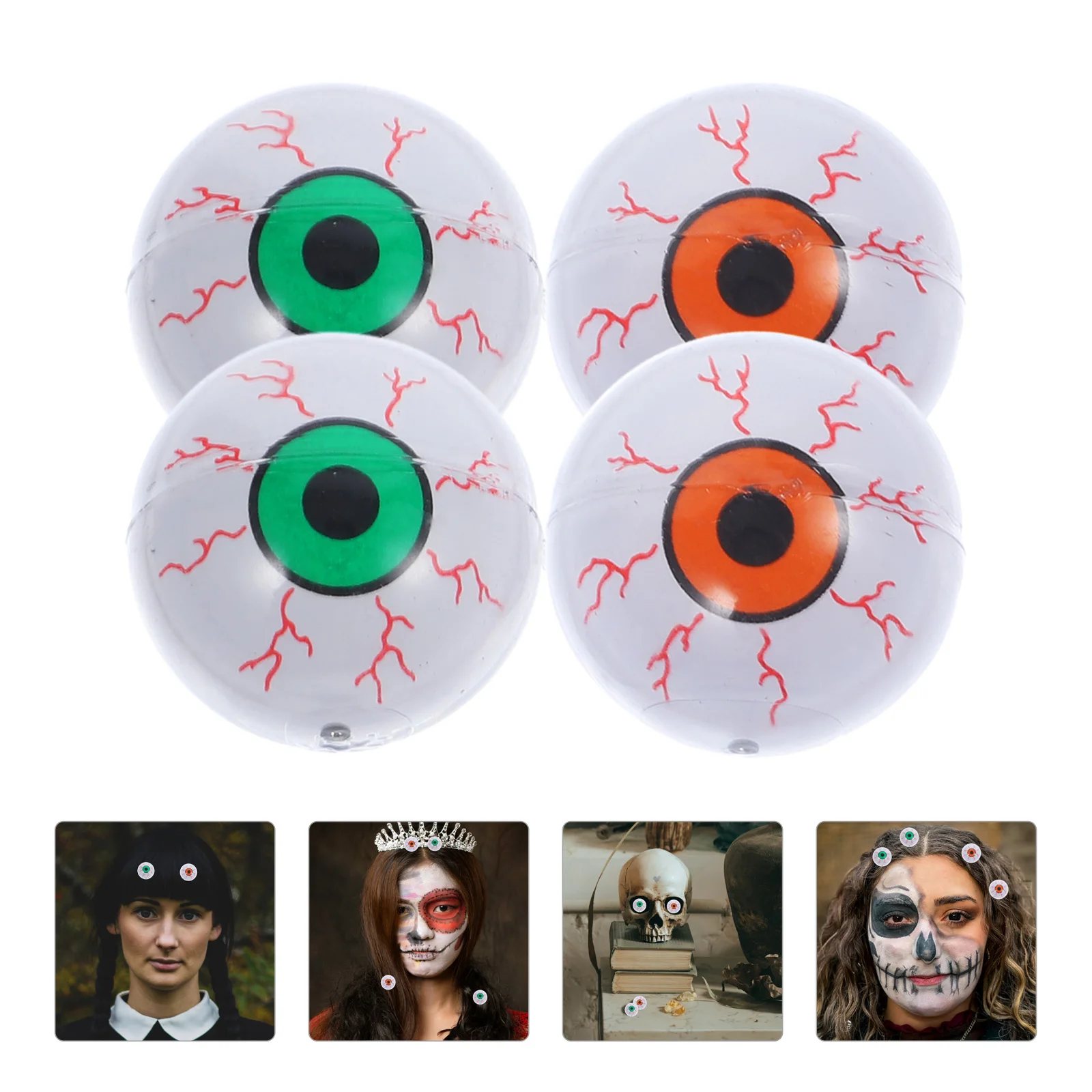 

20 шт., игрушки для глаз ужасов, товары для вечеринок на Хэллоуин, поддельные глазные яблоки, страшные реалистичные украшения, глаза для