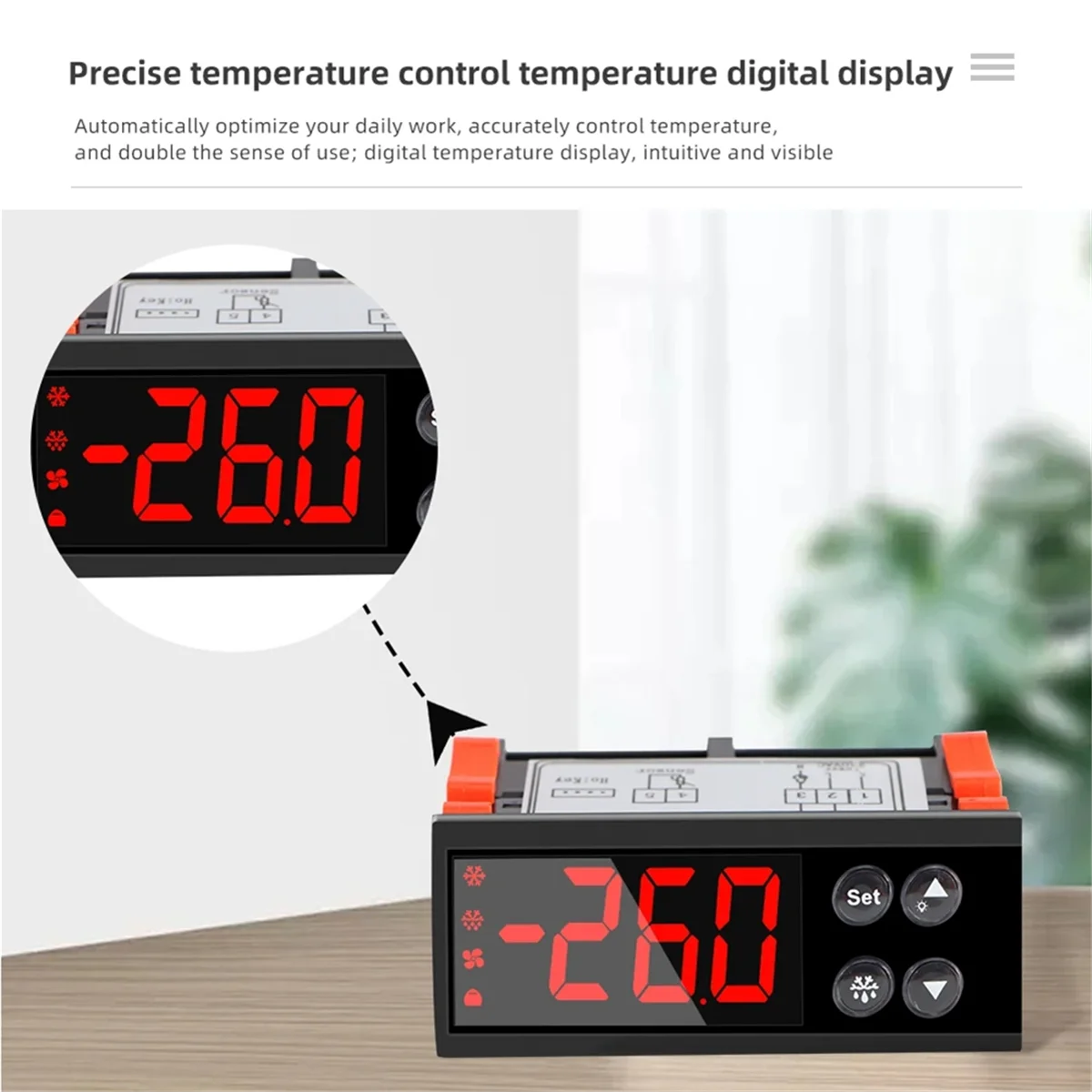Digital Temperature Controller Digital Thermostat Hygrostat Temperature Humidity Controller AC220V Regulator Heating Cooling Con