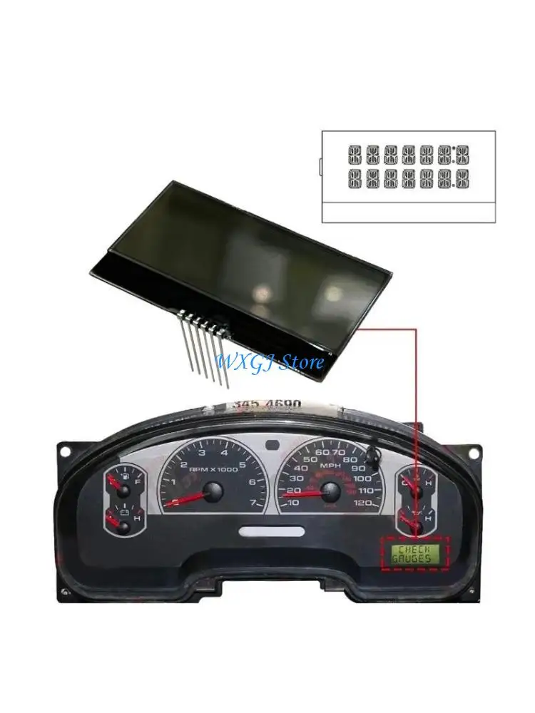 

37JE Replacement LCD Display Dashboard Screen Radio Navigation Screen for F150 2004