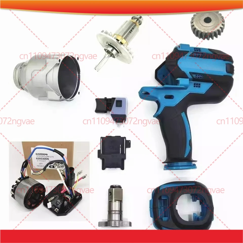 For Makita DTW1001 DTW1002 Rotor Stator Head Shell Impact Head Switch Battery Connector Charger