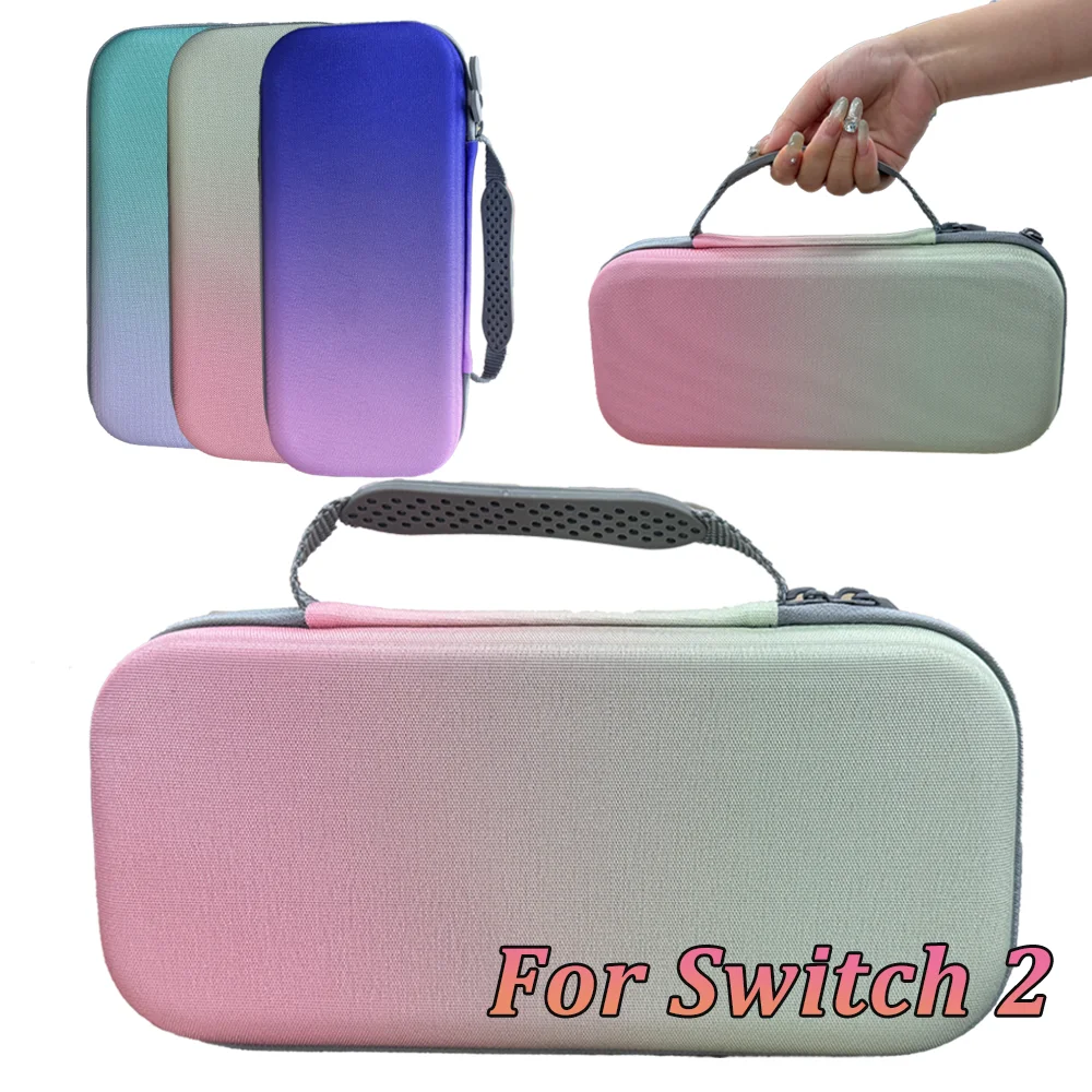 

Чехол для Switch 2 с жесткой оболочкой и градиентным цветом, с защитным чехлом с звездным принтом и клавишами с рисунком кошачьей лапки, устойчивый к ударам и падениям