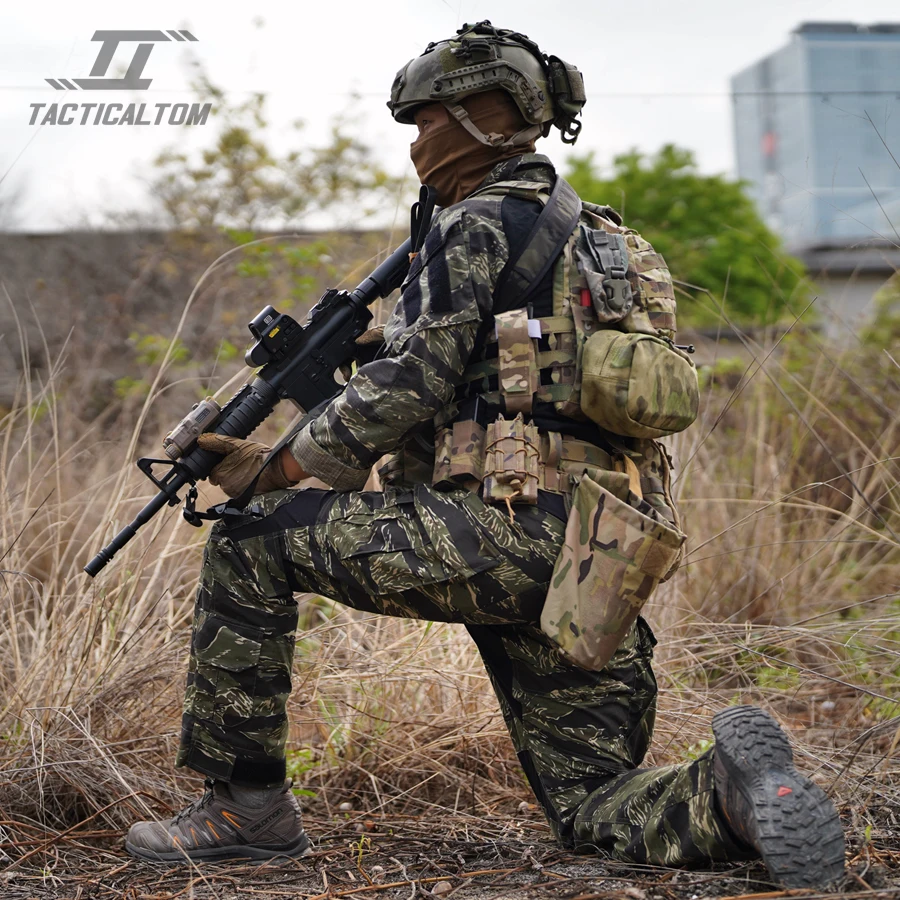 Tactical Tom GEN3 combat pants, jungle tiger camouflage, outdoor sports city commuting pants, tear resistant and durable
