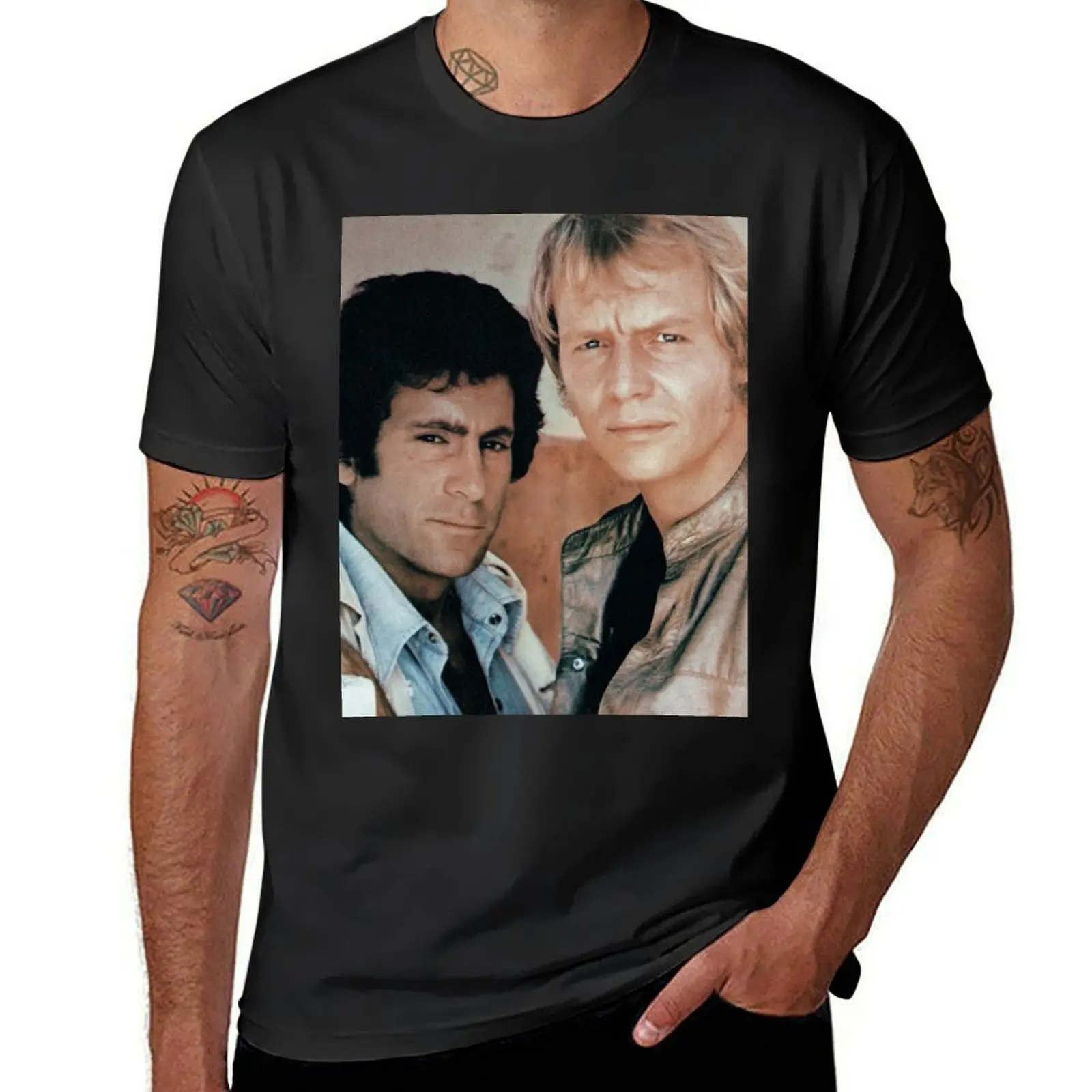 Starsky and Hutch T-Shirt blacks Short sleeve tee tshirts for men