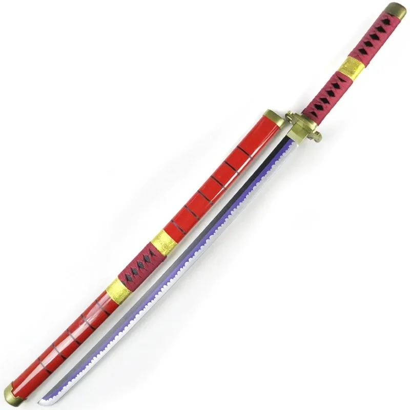 40 pouces Roronoa Zoro Katana réel pleine taille japonais Katana Ninja couteau Anime Cosplay accessoire épée en bois Original samouraï sabre jouet