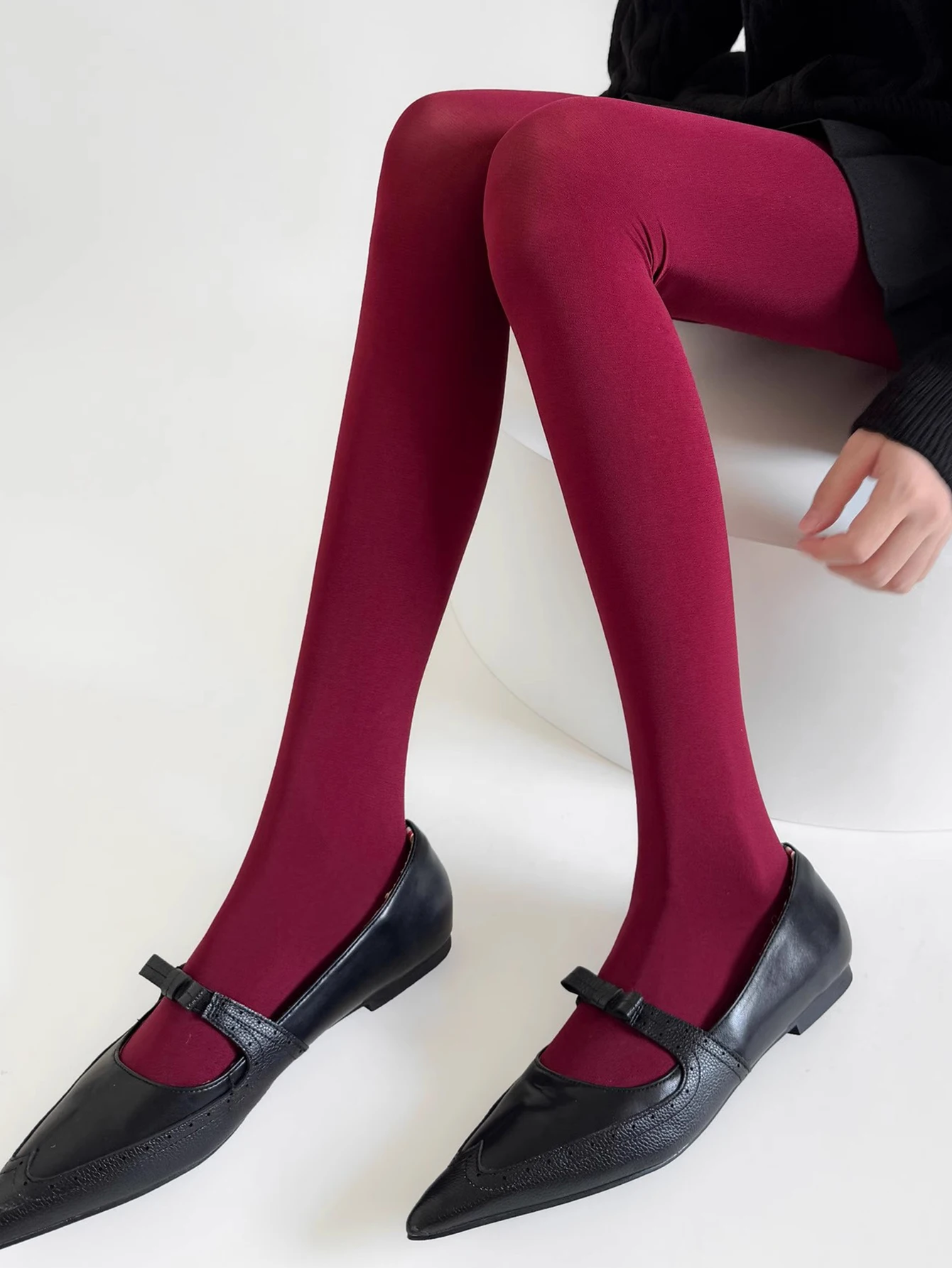 Tuularose 赤タイツ女性のセクシーなタイトなスーパーストレッチ大サイズパンスト女性スリム春秋冬レギンスストッキング Y2k