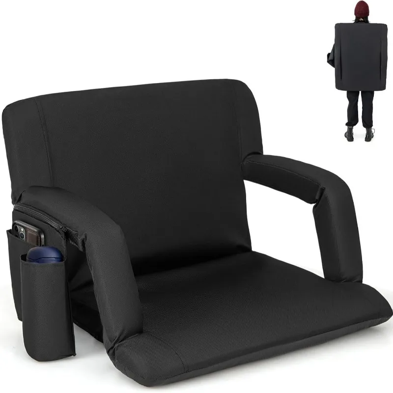 2025 كرسي كرة القدم كرة السلة عبر الحدود أريكة استرخاء قابلة للطي الظهر USD كرسي بذراعين ساخن كرسي أرضي